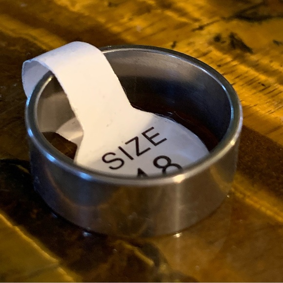 Stainless steel silver band - Picture 1 of 7